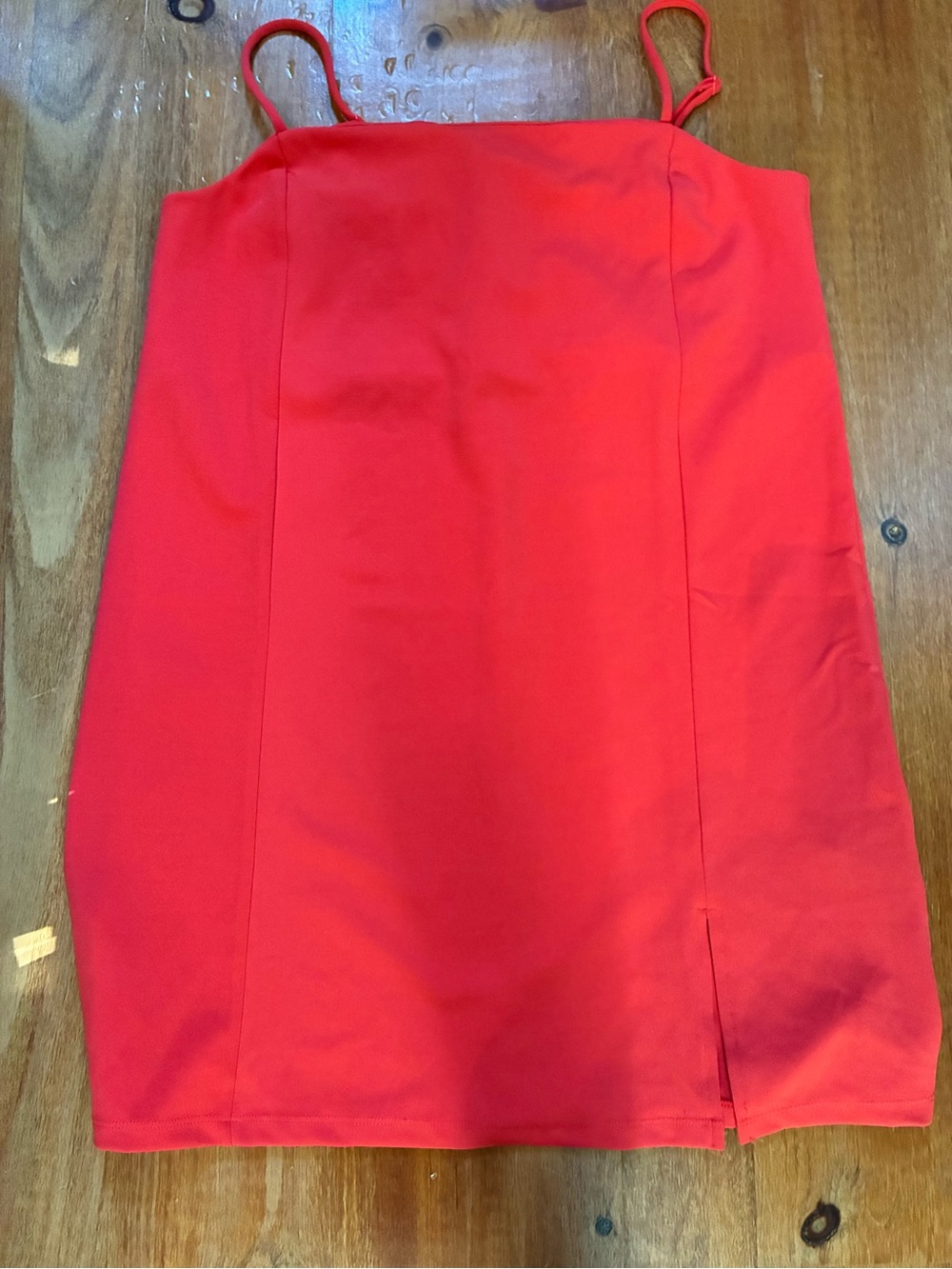 H&M Coral Spaghetti-Strap Mini Dress